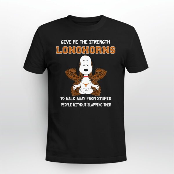 Texas Longhorns Snoopy Yoga Give Me The Strength Limited Edition