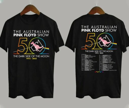 The Australian Pink Floyd 2023 Show Dates Tshirt