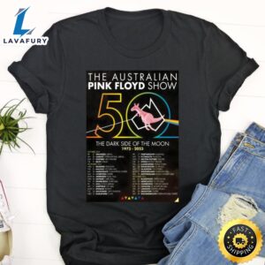 The Australian Pink Floyd Show 50 Dark Side Of The Moon 2023 Uk Tour Black Shirt