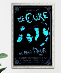 The Cure Blue Poster Canvas