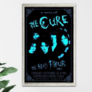 The Cure Blue Poster Canvas