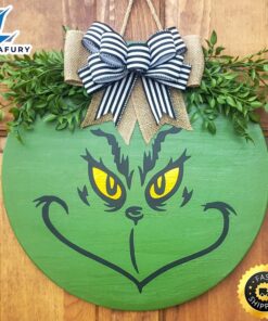 The Grinch Face Green Merry…