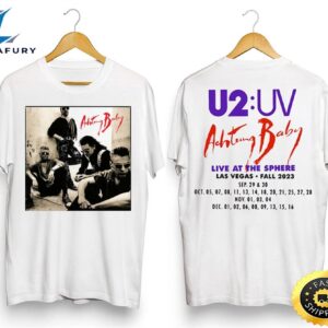 U2 Band Concert Merch Shirt Achtung Baby Live At Sphere