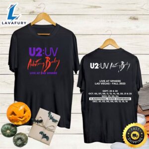 U2 Uv Achtung Baby Las Vegas Tour 2023 White T Shirt