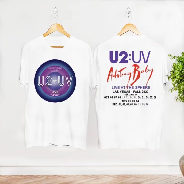 U2 Uv Achtung Baby Live At Sphere Tour 2023 T-Shirt