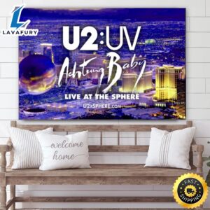 U2 Uv Achtung Baby Live At The Sphere Tour 2023 Canvas