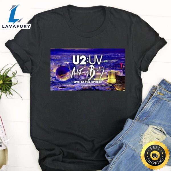 U2 Uv Achtung Baby Live At The Sphere Tour 2023 Unisex Shirt