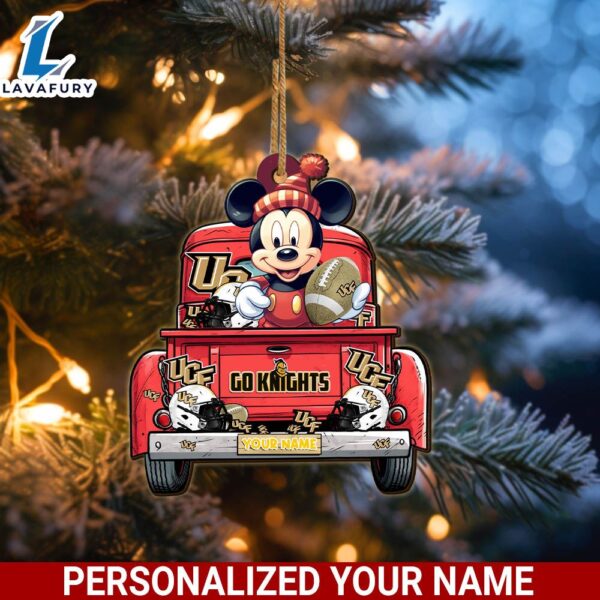 UCF Knights Mickey Mouse Ornament Personalized Your Name Sport Home Decor