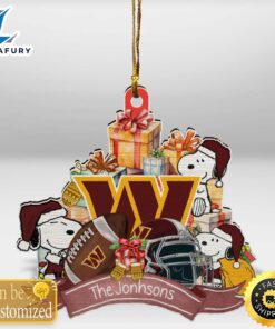 Washington Commanders Snoopy Christmas Personalized…