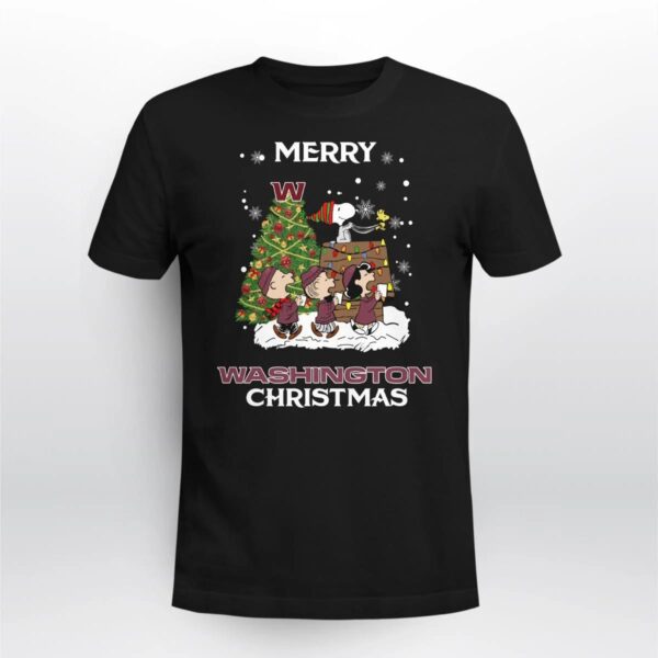 Washington Football Team Snoopy Family Christmas Shirt