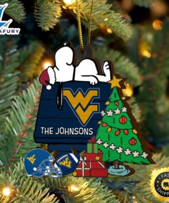 West Virginia Mountaineers Snoopy Christmas…