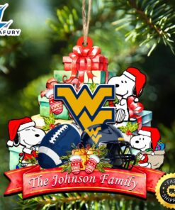West Virginia Mountaineers Snoopy Christmas…