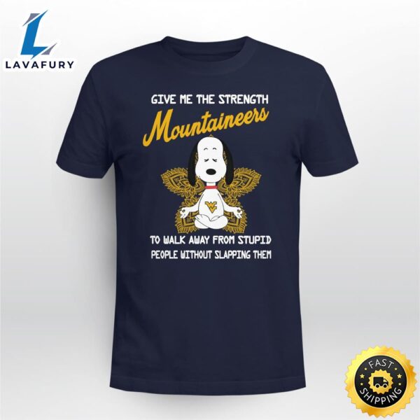West Virginia Mountaineers Snoopy Yoga Give Me The Strength Limited Edition