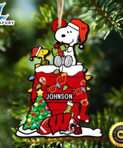 Wisconsin Badgers Snoopy Christmas NCAA…