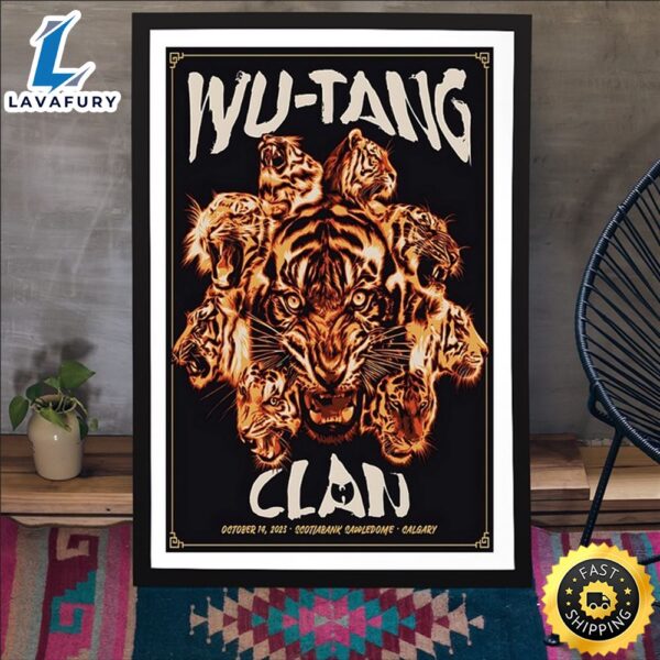 Wu Tang Clan October 14, 2023 Scotiabank Saddledome Calgary, Ab Poster