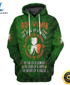 3d Irish St Patrick Day Irish Woman Tshirt Hoodie Apparel