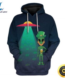 Alien St Patrick’s Day Custom T-Shirts Hoodies Apparel