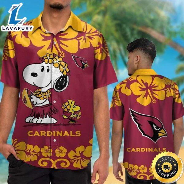 Arizona Cardinals & Snoopy Hawaiian Shirt