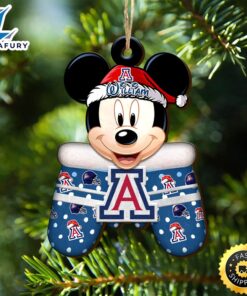 Arizona Wildcats Team And Mickey…