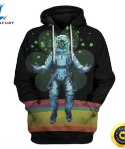 Astronaut Saint Patrick’s Day Custom T-Shirts Hoodies Apparel
