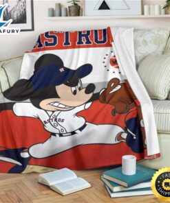 Astros Mickey Baseball Sherpa Fleece…