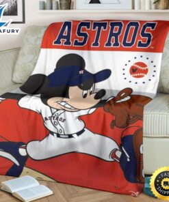 Astros Mickey Fleece Blanket For Baseball Fans 2