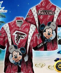 Atlanta Falcons Logo Mickey Mouse Disney  NFL Hawaiian Shirt