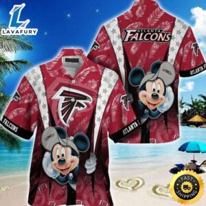 Atlanta Falcons Logo Mickey Mouse Disney  NFL Hawaiian Shirt