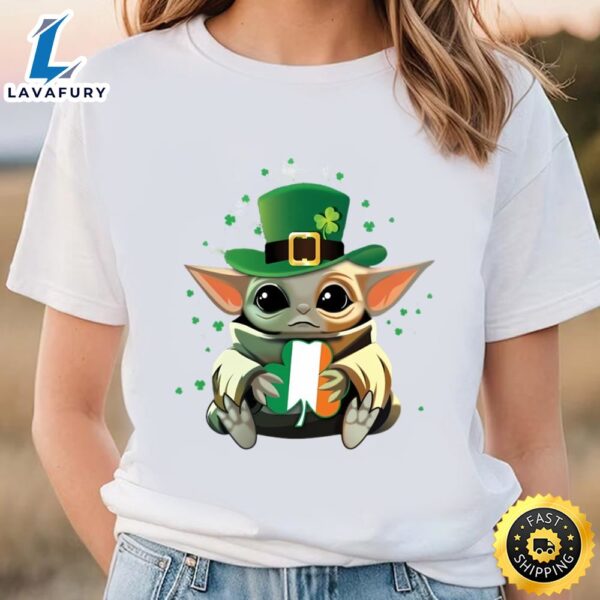 Baby Yoda Star War St Patricks Day T-shirt
