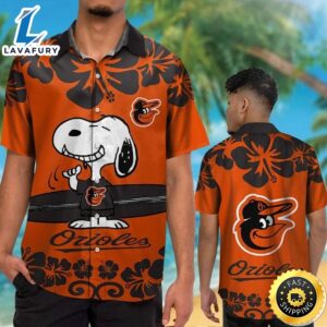 Baltimore Orioles Snoopy Hawaiian Shirt