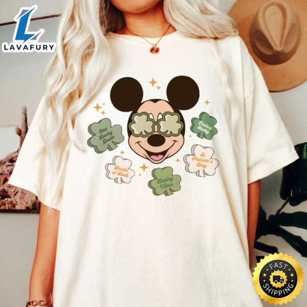 Best One Vibes Mickey Mouse St Patrick Day Tee Shirt, Unique Disney St Patricks Day Gift