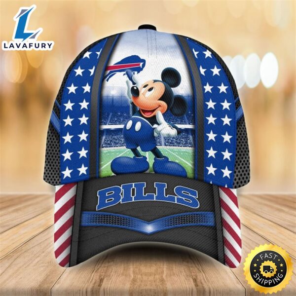 Buffalo Bills Mickey Mouse 3D Cap