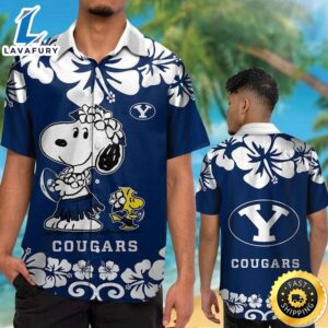 Byu Cougars & Snoopy Hawaiian Shirt