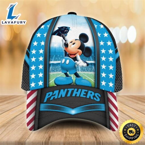 Carolina Panthers Mickey Mouse 3D Cap