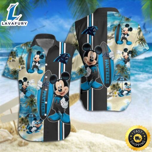 Carolina Panthers Mickey Mouse Hawaiian Shirt