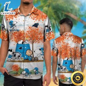 Carolina Panthers Snoopy Autumn Hawaiian Shirt