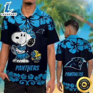 Carolina Panthers & Snoopy Hawaiian Shirt