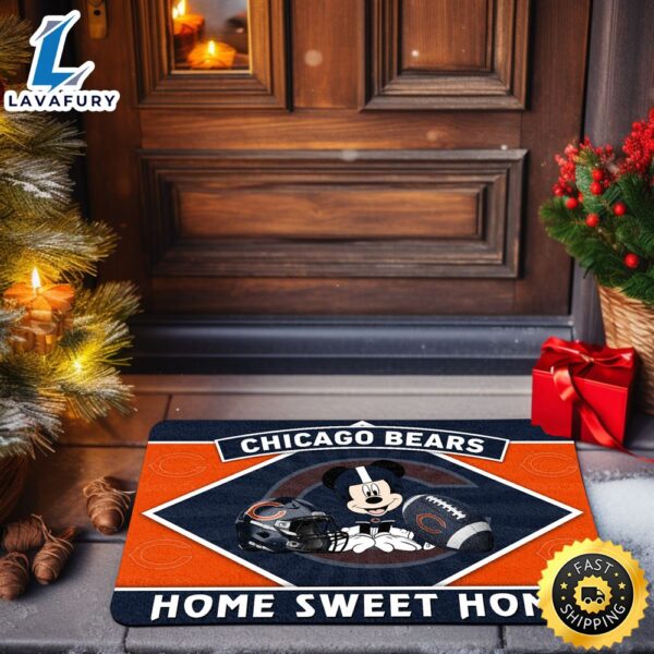 Chicago Bears Doormat Sport Team And Mickey Mouse NFL Doormat