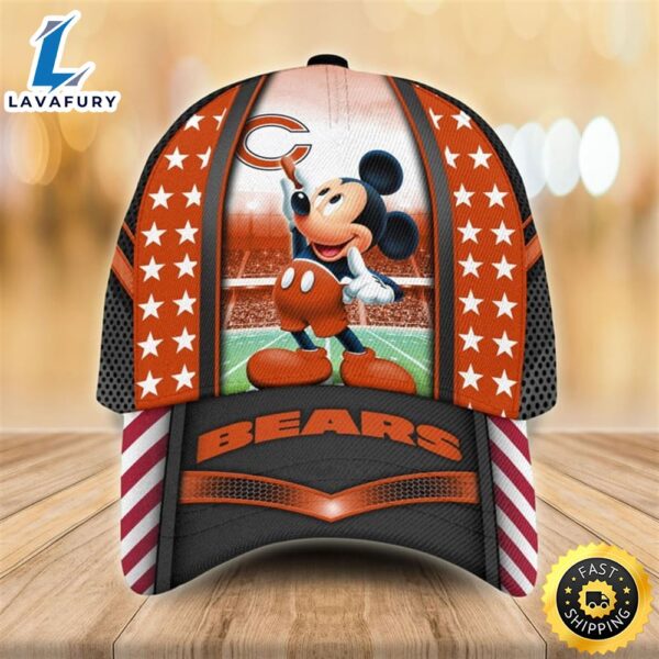 Chicago Bears Mickey Mouse 3D Cap