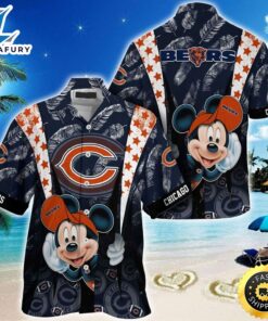 Chicago Bears Mickey Mouse  NFL Hawaiian Shirt