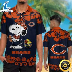 Chicago Bears & Snoopy Hawaiian Shirt