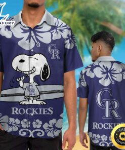 Colorado Rockies Snoopy Hawaiian Shirt