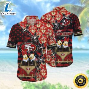 Cool Disney Mickey Mouse NFL San Francisco 49ers  NFL Hawaiian Shirt