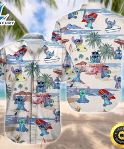 Cool Stitch Hawaiian Shirt Beach Pattern Summer Vacation Gift