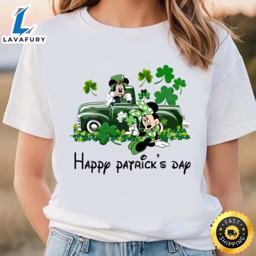 Couple Mickey Mouse Disney St Patricks Day Shirt