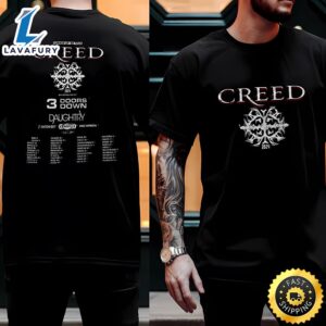 Creed 2024 Tour Summer Of 99 Tour Two Sided Shirt