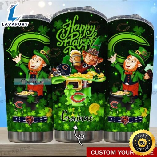 Custom Chicago Bears The Saint Patrick’s Day Tumbler