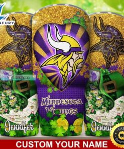 Custom Minnesota Vikings Heart Gold…