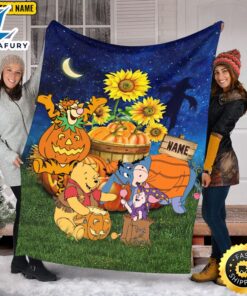Custom Name Blanket Halloween Winnie…