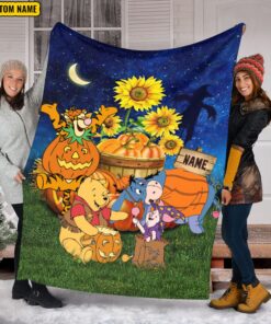 Custom Name Blanket Halloween Winnie…